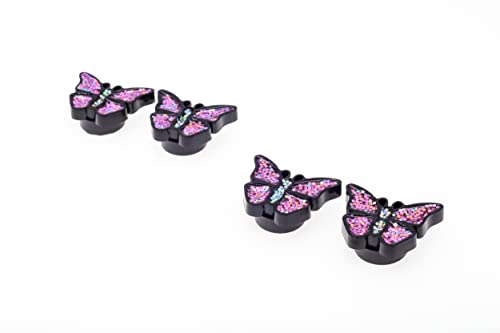 Image of FD&D Multiple Use Shining Screw Cap, Pink Butterfly Pattern with M6 Machine Screw