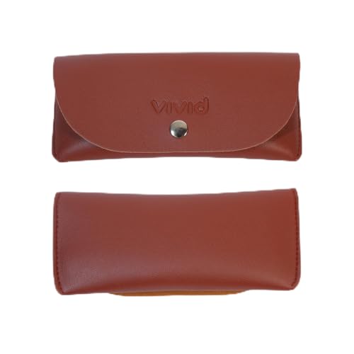 Image of VIVID Unisex Specs Snap Button Eyewear Dabbi Faux Leather Soft Case Cover