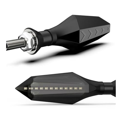 Feux arrière clignotants LED pour moto 8mm défilement tuning custom