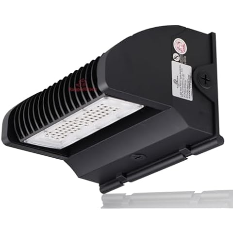 RuggedGrade 40W - Rotate IV Series LED Wall Pack - 5,800 Lumen - 5000K - Wattage Selectable - Black Housing Cover
