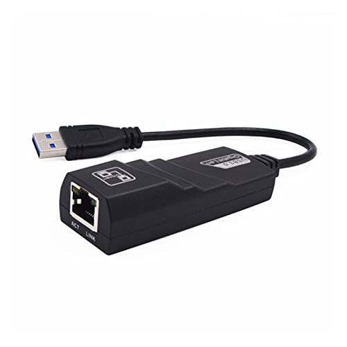 USB 3.0 - RJ45 10 ギガビット イーサネット アダプタ PC、USB C タイプ サンダーボルト - 10/100/1000 ネットワーク LAN Macbook と互換性あり(Color:U3 Gigabit with LED)