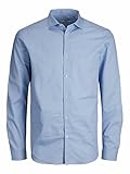 Camiseta de manga larga Jack & Jones Jprblacardiff Shirt L/S Noos Camiseta de Manga Larga, Color Azul, M para Hombre