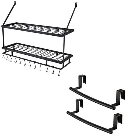 KES 30-Inch Kitchen Pot Rack - Mounted Hanging Rack for Kitchen S...