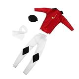 Tenue d'équitation pour mini-poupée : comprenant quatre pièces assorties, l'ensemble d'accessoires équestres pour poupée offre tout le nécessaire pour une authentique tenue d'équitation pour mini-poupée, un chapeau d'équitation pour poupées, des tenues de poupée