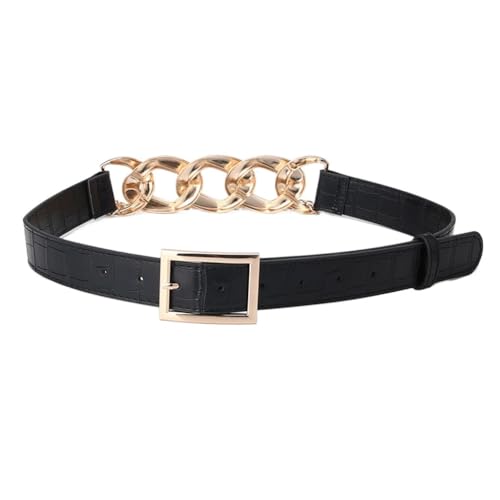 HBJWOV Women's Belt Street Shooting Chain Splicing Decoration Belt Versatile Clothing Accessories Belt(D)