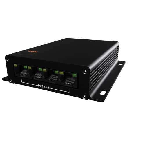 Image of High Distance 4 Port 1000m 3280ft PoE LAN Extender Over Twisted UTP kit BNC or Copper Wire - PoE Camera or Any Remote Ethernet Device Repeater Booster Bridge - Distance 500m - BNC Adapter in Set