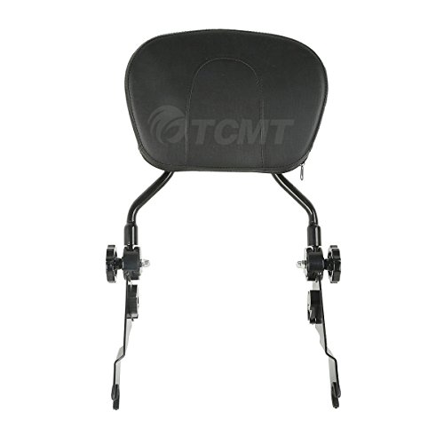 image for TCMT Adjustable Sissy Bar Passenger Backrest W/Pad Fits For Harley Tou
