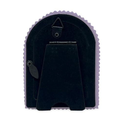 Isaac Jacobs 2x3 Matte Lavender Double Bead Arch Photo Frame with Black Fabric Easel, Tabletop, Wall-Mountable, Shelf and Desk, Decorative Art Design, Home Décor (2x3, Matte Lavender) by Isaac Jacobs - Used condition - Image 3