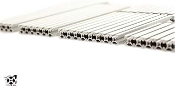 Regular Starter Kit Clear Anodized Including Beams (10x10mm in Diameter), Brackets, Nuts and Bolts