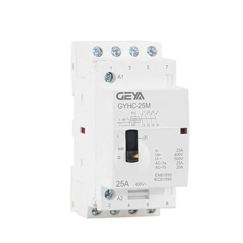 Contacteur 4P 25A pour gestion silencieuse chauffage et éclairage