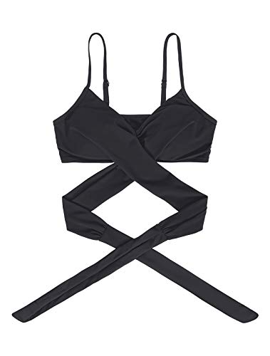 WonderBabe Mulheres Sexy Moda Europa E América Dividir Biquíni Faixa De Cint Leopard Printed-L