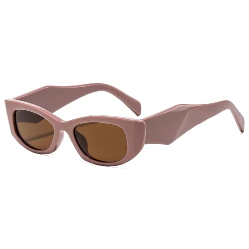 Lunettes de soleil œil de chat rétro et monture irrégulière UV400 pour femmes et hommes