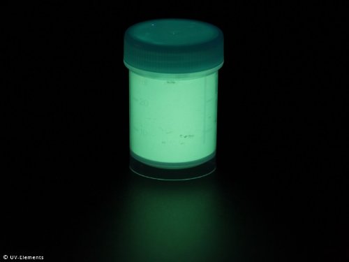 Polvere di marcatura invisibile, 25 g, verde – (144 €/100 g) luce nera, polvere, UV, neon