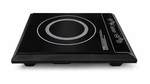Image of Faber Zion 1400W Induction Stove|7 Auto-Cook Function, Auto Pan Detection, Preset Timer, Overheat Protection|Shock-Proof Body, Black Crystal Glass, Soft-Touch Control, LED Display|(Black)