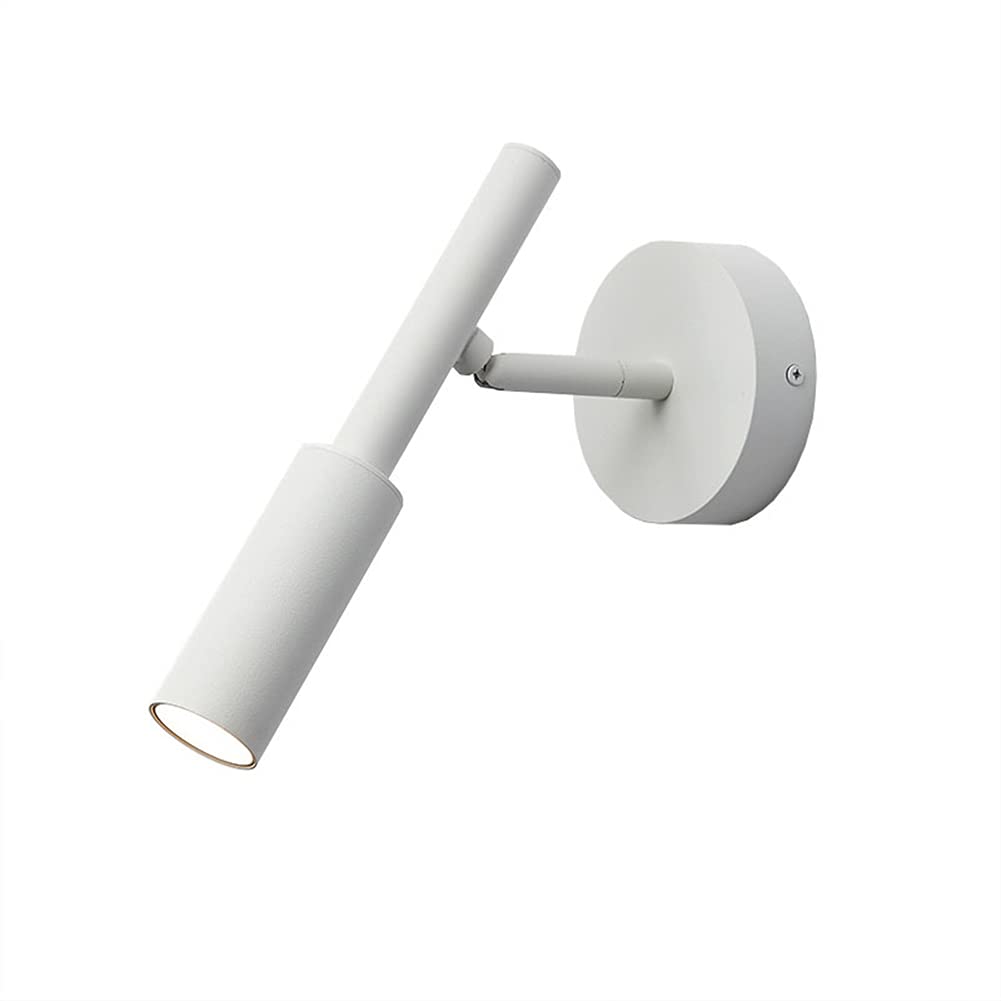 SXECAEPS Wall Lamps Sconces Light Indoor Led 7w Rotatable Metal 3000k Warm White Modern Industrial Decorative Sconce for Living Room Bedroom Hallway(B)