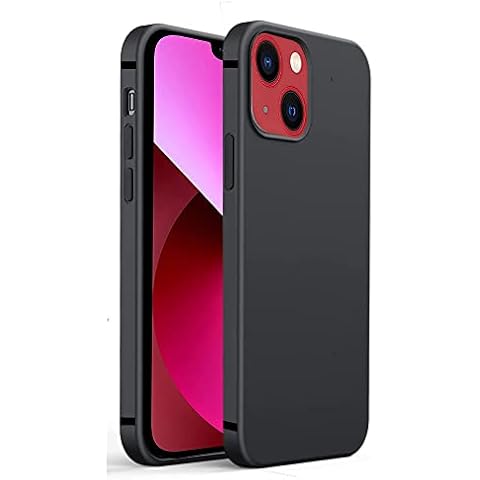 Compatible with iPhone 13 Mini Case, Gueche Silky-Soft Touch Protective Phone Case, Shockproof Cover, Smartphone Coque for iPhone 13 Mini Funda 5.4-Inch (Black) Cover