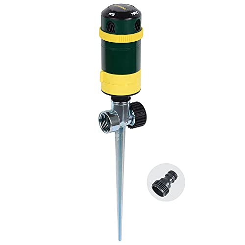 Melnor 65404AMZ Turbo Rotary Sprinkler on Step Spike, 4-Pattern,...
