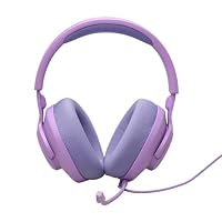 JBL Quantum 100M2 Kabelgebundenes Over-Ear Gaming Headset mit JBL QuantumSOUND Signature, 3,5-mm-Klinke, Multi-Plattform-Kompatibilität und abnehmbarem Mikrofon mit Stummschaltungsoption, Lila – Ansicht 7