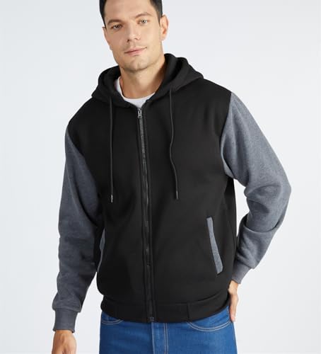 JACKETOWN Hoodie for Men Full Zip Up Sweatshirts Hoodies Lightweight Fashion Jacket with Pockets4