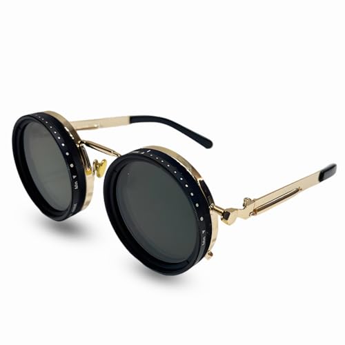 Minedmh Adjustable Shades Glasses Tint Rounded Polarized Uv400 Lenses Nd Filter Sunglasses 1-9 Gears Beach Eyewear Unisex