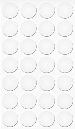 haggiy Tapas autoadhesivas para muebles - Diámetro 20 mm - 28 unidades - Pavimentos para muebles (Alaska blanco) Cover
