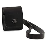 LONDO Etui z prawdziwej skóry kompatybilne z Apple AirPods (Black)