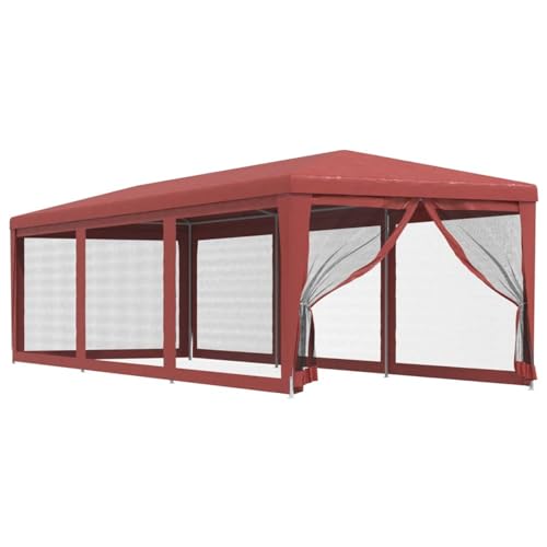 Gecheer Tenda per Feste con Pareti Laterali in Rete 3x9 m HDPE,Gazebo da Esterno,Parasole,Gazebo Pergola con Telo,Padiglione da Giardino,Tenda per Feste,Gazebo per Barbecue,A319245