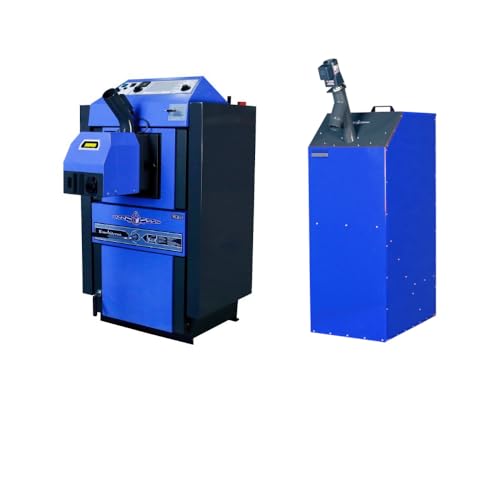 ATMOS Kohlevergaserkessel | KC25S-P Kohle/Pellets | Mit Pelletbrenner und Silo | 26 kW