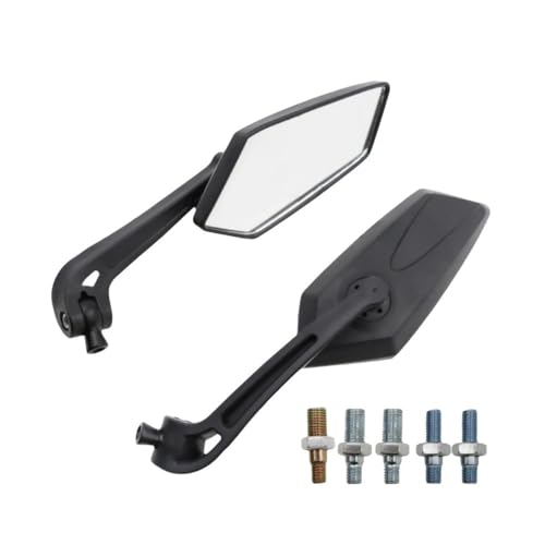 Espejos lateral espejo retrovisor de motocicleta recambios universales de manillar negros