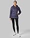 32 Degrees Heat Women’s Lightweight Packable Hooded Jacket – Water Resistant Travel Puffer, Graystone, X-Large