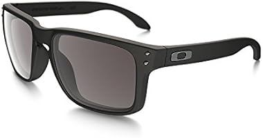 Oakley Holbrook Sunglasses 57MM Matte Black Frame/Warm Grey Lens