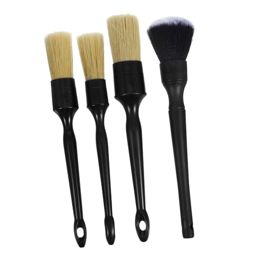 TINEASUR Portable Auto Detailing Tool 1 Set Car Detail Brush Kit Soft Detail Brush for Car Interior Cleaning