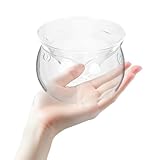 Saladier en verre transparent : ce saladier transparent est suffisamment élégant pour les dîners formels et convient également à un usage quotidien décontracté