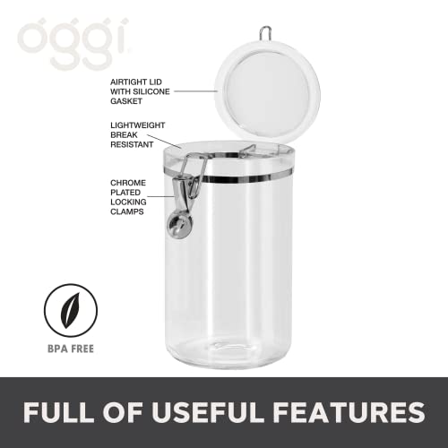 Large Clear Canister with Clamp Lid, 72 oz  - image 2