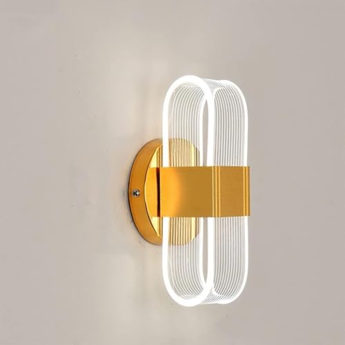 Image of OJIT Modern LED Wall Light | 3 Color Modes (Warm, Neutral, Cool White) | Indoor Wall Lamp for Bedroom, Living Room, Hallway Etc