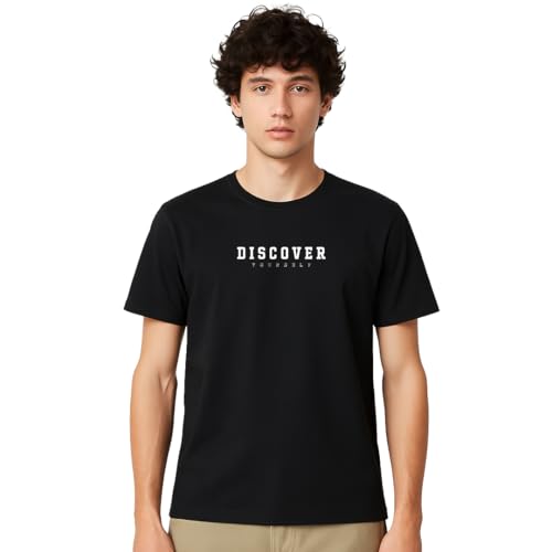 Image of Nobero Men's Regular Graphic Printed T-Shirt for Men | Soft Cotton | Classic Fit | Printed Casual Tshirt for Men