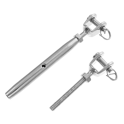 OUNONA 1pc Cerrado Cuerpo Tensores de Acero Inoxidable para Tensión miniatura 1