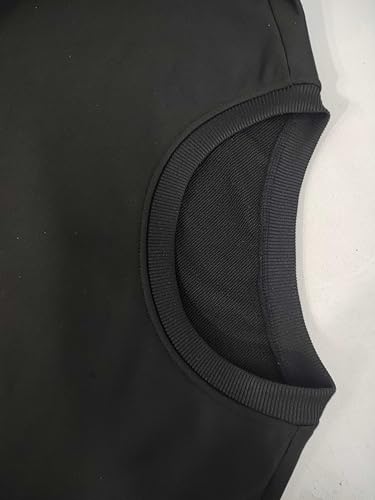 Paris Athletic Tracksuit, Black Sweatshirt and Joggers Set with Red Accent, Casual Streetwear for Men3