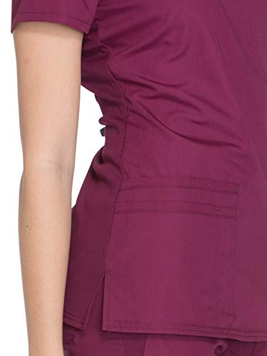 Cherokee Women's V-Neck Scrub Top - Modern Classic Shirt with 3 Pockets, Instrument Loop & Fade Resistant Fabric - WW645