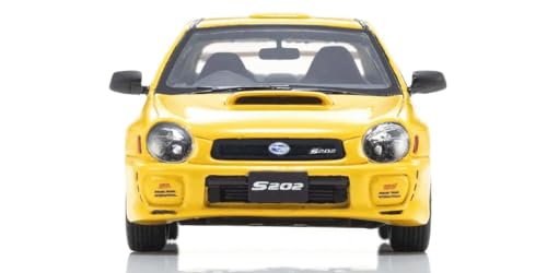 Kyosho Original 1:43 Subaru Impreza S202 Amarillo miniatura 4