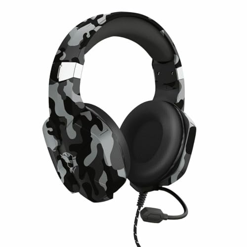GXT 1323 Altus Cuffie Gaming, Over Ear, Controllo del Volume, Cavo Adattatore per PC, Nintendo Switch, PS4, PS5, Xbox One, Xbox Series X – Nero Mimetico