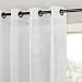 Archaeo Slub Textured Linen Blend Grommet Top Curtain, 52" W x 63" L, White