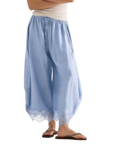 Pantalon court léger femme contre la chaleur estivale avec poches
