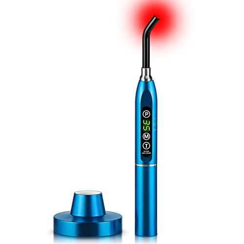 Image of Viconor Red Light Therapy Cold Sores Treatment&Fever Blister,Canker Sore Mouth Sore Relief, Nose Ear Knee Hands Joint Muscle,Handheld Infrared Red Light Therapy Device for Body Face(Blue)
