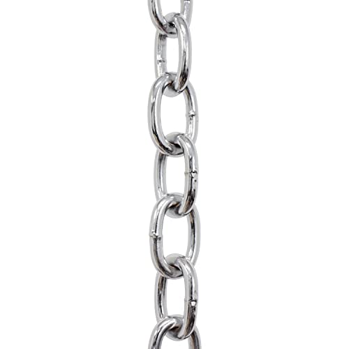 Image of RCH Hardware CH-S60-02-PC-10 Steel Chandelier Chain, Polished Chrome (10 Feet)