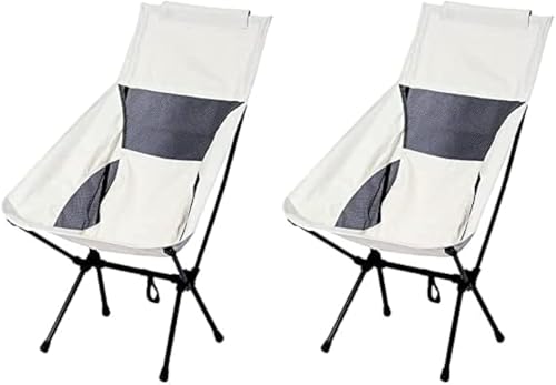 Silla de camping al aire libre, sillas de playa para adultos, sillas plegables portátiles y ligeras, silla plegable de perfil para acampar al aire libre, viajes, picnic, senderismo, mochilero (2)