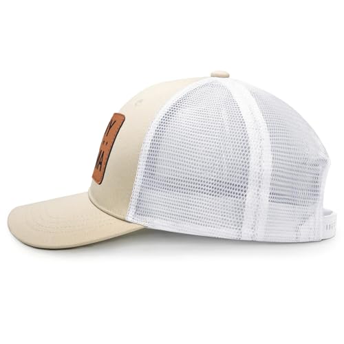 Image of Mother Mama Mom Hat for Women Leather Patch Baseball Mom Trucker Cap Gifts for Mothers Day Birthday