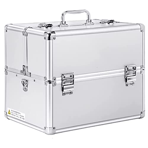 Kit de primeros auxilios portátil con compartimentos con cerradura, almacenamiento multicapa para suministros de emergencia en casa, viajes o trabajo