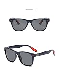 HGWZLQ Sonnenbrille der Männer Hohe qualität Klassisches Design Polarisierte Unisex-Sonnenbrille Herren Neuarbeit Spruare Spiegel Tac. (Frame Color : One Size, Lenses D121 C1)