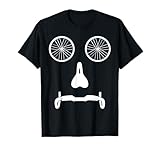 Funny Road Race Bike Cycling Face Bicycle Lover Humor Outfit T-Shirt